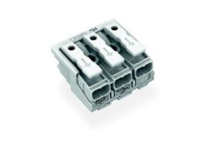 Złączka zasilająca 3-biegunowa ze stopkąmi bez styku PE 294-5003 /500szt./