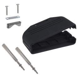 Osłona tylna D-Sub 50 -pinowe Termoplastyczny Proste Amphenol Communications Solutions D