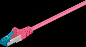 93682 Cat.6a high-quality patch cable, magenta, 1.0M