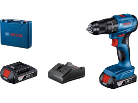 Wiertarko-wkrętarka udarowa akumulatorowa GSB 185-Li 2x2.0Ah z ładowarką 0.601.9K3.100 BOSCH
