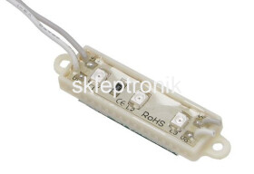 Moduł led 12Vx 3 PLCC 3528 biały zimny 2szt