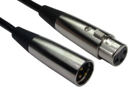 Kabel XLR 2m złącze A: 3-stykowe XLR złącze B: 3-stykowe XLR Czarny Plecionka miedziana RS PRO