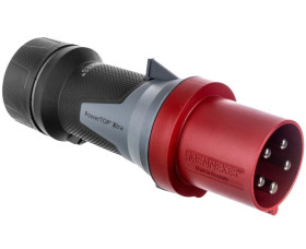 Wtyczka przenośna PowerTOP Xtra 63A 5P 6h 400V czerwona IP44 13112 MEN13112
