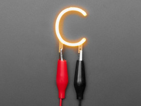 Adafruit Alphabet LED Filament - Warm White Letter "C"