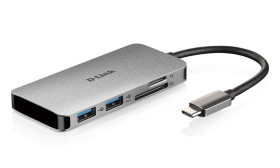 Hub USB USB 3.0 DUB-M610 2 USB USB C, D-Link