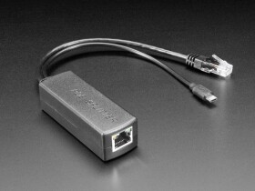 Adafruit PoE Splitter with MicroUSB Plug - Isolated 12W - 5V 2.4 Amp