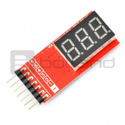 Wskaźnik napięcia LiPo LCD 2-6 ogniw