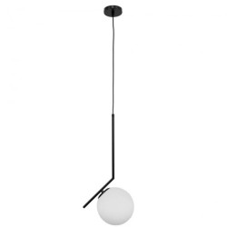 Lampa wisząca PELOTA BLACK E27 czarny biały EDO777102 EDO