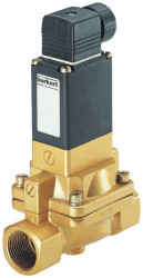 Zawór elektromagnetyczny 230 V AC Burkert 2-drogowy G żeńskie 3/4 cala 3/4cal NC