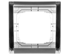 KOS66 PLUS Ramka pojedyncza składana kolorowa grafit + chrom 66607081