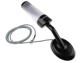 Wieża sygnalizacyjna Werma 3 -elementowy akustyczny Brzęczyk LED Przezroczysty 24 V dc Stały Kabel