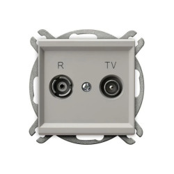 SONATA Gniazdo RTV przelotowe 16-dB kaszmir GPA-16RP/m/82