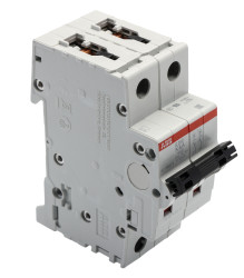 Wyłącznik nadprądowy MCB, Typ K, 2-biegunowy, 4A, 440V, 125V, na szynę DIN, ABB S202-K4, S200