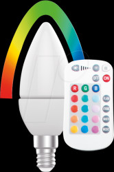 49293 LED lamp RGBW E14, 5.5 W, 470 lm, 2700 K, dimmable