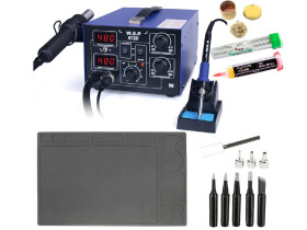 Stacja lutownicza WEP 872D +groty flux 223 mata 31x21cm