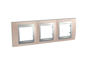 UNICA TOP Ramka 3 potrójna pozioma onyx copper MGU66.006.096 SCHNEIDER ELECTRIC