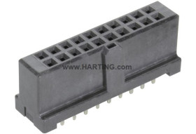 Listwa stykowa PCB 20-pinowe 09195 raster: 2.54 mm Prosty 2-rzędowe HARTING Do montażu na płytce drukowanej1000 V W