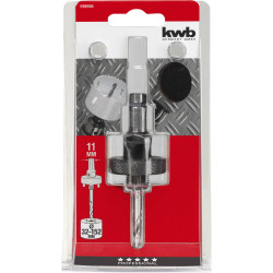 kwb 598900 Hole Saw shank for HSS-CO-bi-metal 1/2&quot;-20 &amp; 5/8&quot;-18 UNF