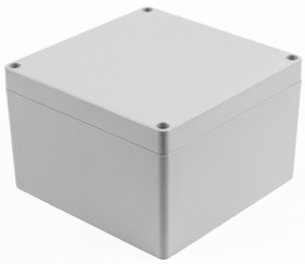 ABS enclosure, (L x W x H) 140 x 140 x 90 mm, light gray (RAL 7035), IP66, 1554QAGY