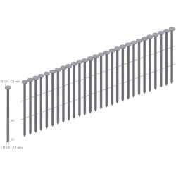 Prebena CNW28/65BK Nails Type CNW 6000 pieces Durable High-Quality