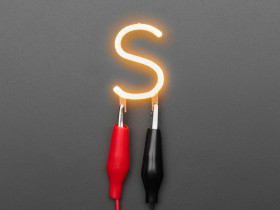 Adafruit Alphabet LED Filament - Warm White Letter "S"