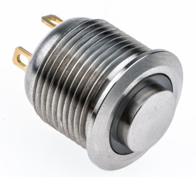 Nasadka przełącznika Chwilowy SPST średnica wycięcia 16mm, montaż panelowy RS PRO