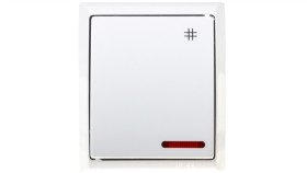 Fala Łącznik Hermetyczny Krzyżowy Ip44 Z Podświetleniem Biały Łnh-4Hs/00