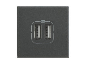 AXOLUTE Ładowarka USBx2 typ C typ A antracyt HS4287C2 LEGRAND