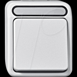 MEG3150-8019 Pushbutton - Aquastar, NO contact, 1-pin, polar white