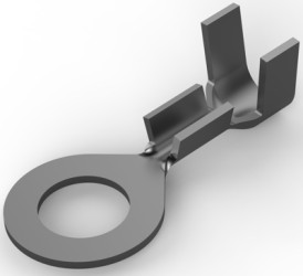 Uninsulated ring cable lug, 0.258-0.653 mm², AWG 23 to 19, 4.82 mm, 60325-2