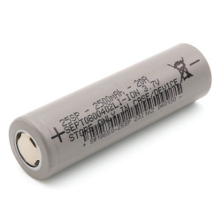 18650 Lithium-ion Rechargeable Cell - 2500mAh 3.7V 20A