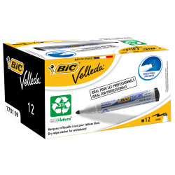 BiC Velleda 1701 White Board Marker Black (Pack of 12)