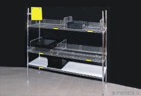 Słupek stalowy chromowany - wysokość 1370 mm