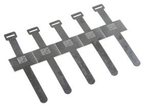 Spinka do kabli 19.3mm Samoprzylepny 89 x 25.4 x 8mm materiał: Aluminium Naturalny Mocowanie klamry