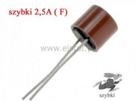 2,5A bezp. obud. okr. PCV szybki 8,4x7,6