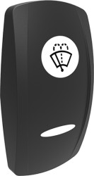 Klosz do przycisku, do użytku z: Przełączniki kołyskowe uszczelniane serii V, kolor: Biały, symbol: Wycieraczka