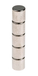 Magnes neodymowy, typ: Dysk, siła pociągowa: 1.3kg, mocowanie: Brak, dł.: 5mm, gr.: 5mm