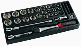 Zestaw nasadek rozmiar napędu 1/2 cala SAM gniazdo 8 9 10 11 12 13 14 15 16 17 18 19 21 22 23 24 25 26 27 29 30 32mm