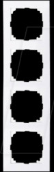 MEG4040-3625 M-PURE frame - 4-gang, active white