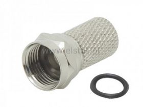 SAT F RG6U 6,8mm, 21mm CU, HQ z uszczelką