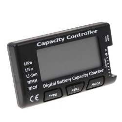 Battery Capacity Tester - Universal Meter for Lipol, LiFe, NiCd, NiMH - up to 7S LiPol