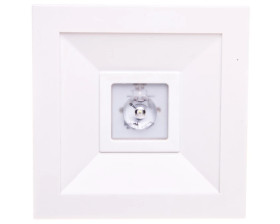 Oprawa awaryjna LED 1W 3h LOVATO N ECO LED 1W (opt. otwarta) jednozadaniowa biała LVNO/1W/E/3/SE/X/WH