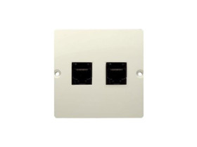 SIMON BASIC Gniazdo telefoniczne RJ11 podwójne (moduł) beż BMTF2.02/12 KONTAKT SIMON