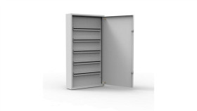 Rozdzielnica Natynkowa Metalowa 120 Modułowa 5X24, 544X986x130, Ral9003, Ip30