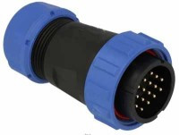 SPP2910-16WW Wtyk 16 pin na kabel (13-16mm) okrągły, zakręcany, wodoodporny - gwint wewnętrzny (10A)