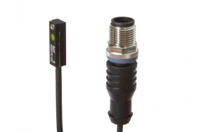 Czujnik magnetyczny cylinder rowek T 6,2 mm 6,3x20x5,2mm 10-30V DC PNP NO złącze kablowe M12 3-pinowe 0,3m PUR IP67 MZ07E120