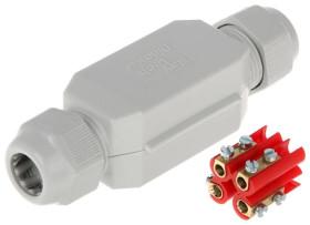 Mufa przelotowa hermetyczna IP68 Gelbox Dino 1kV 19586