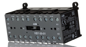 Stycznik 24 V ABB styki: 3 5,5 kW 20 A 3NO Szyna DIN GJL1311901R0011 VB7-30-01 24V AC