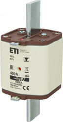 Wkładka bezpiecznikowa - zaczepy izolowane NH3/I 400A gG 690V 004196329 /3szt./