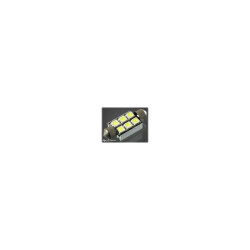 Żarówka rurkowa LEDx6 39mm 5050 12V biała CANBUS / 3373 lvt